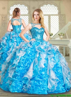 Designer Quinceanera Gowns with Paillette and Ruffles