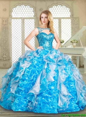 Designer Quinceanera Gowns with Paillette and Ruffles