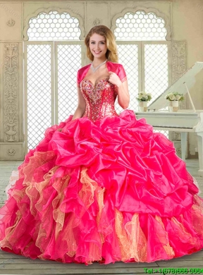 Designer Quinceanera Gowns with Pick Ups and Ruffles