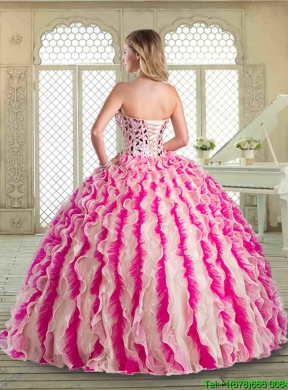 Lovely Sweetheart Quinceanera Dresses with Beading and Ruffles