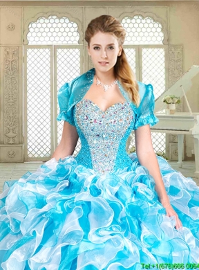 New Style Multi Color 2016 Quinceanera Dresses with Beading and Ruffles