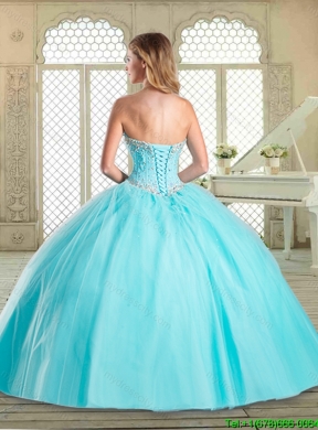 Elegant Sweetheart Beading Quinceanera Gowns for Spring