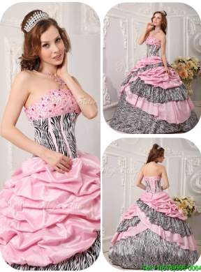 2016 Classical Ball Gown Multi Color Quinceanera Gowns with Beading