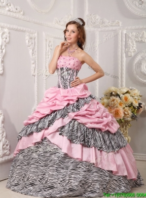 2016 Classical Ball Gown Multi Color Quinceanera Gowns with Beading