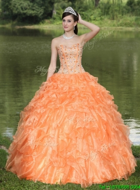 2016 Exquisite Beading and Ruffles Layered Quinceanera Gowns