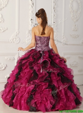 Classic Sweetheart Ruffles Quinceanera Dresses in Multi Color