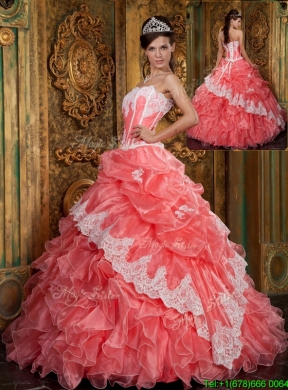 2016 Pretty  Ball Gown Floor Length Ruffles Quinceanera Dresses