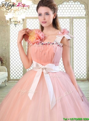 2016 Beautiful Asymmetrical Quinceanera Dresses with Bowknot