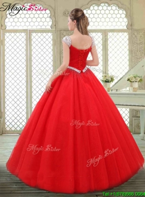 2016 Perfect Halter Top Quinceanera Gowns with Beading