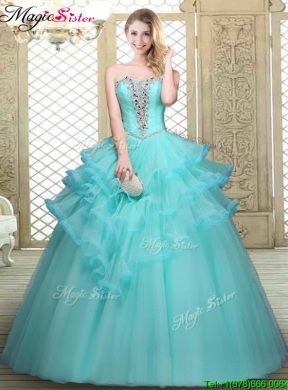 Perfect Sweetheart Quinceanera Dresses with Beading and Ruffles