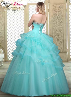 Perfect Sweetheart Quinceanera Dresses with Beading and Ruffles