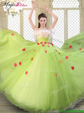 Spring Beautiful Scoop Quinceanera Dresses with Ruffles