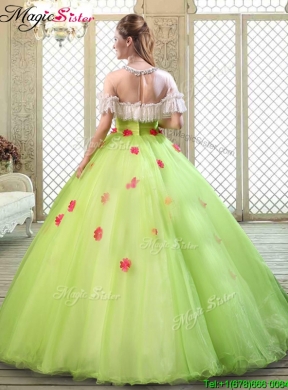 Spring Beautiful Scoop Quinceanera Dresses with Ruffles