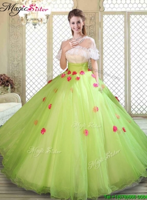 Spring Beautiful Scoop Quinceanera Dresses with Ruffles