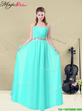 2016 Beautiful Empire Sweetheart Belt Bridesmaid Dresses in Apple Green