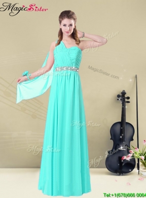 2016 Gorgeous Empire Dama Dresses with Belt in Apple Green