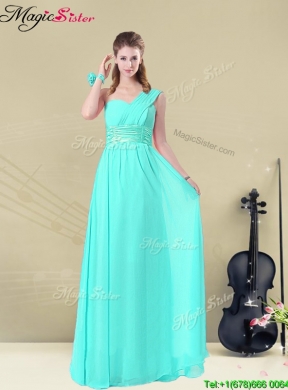 2016 Gorgeous Empire Dama Dresses with Belt in Apple Green