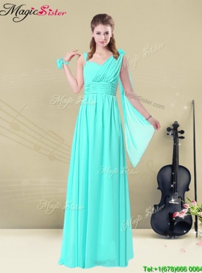 2016 Gorgeous Empire Dama Dresses with Belt in Apple Green