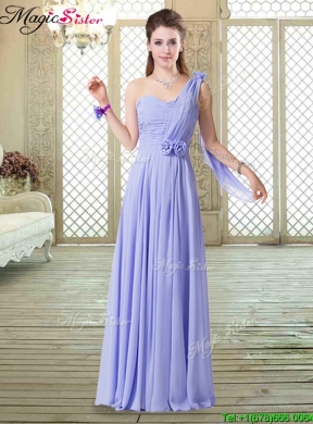 Fall Beautiful One Shoulder Floor Length Bridesmaid Dresses for Spring