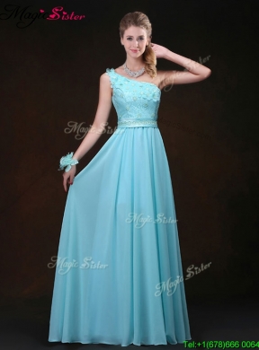 2016 Cheap Empire Aqua Blue Prom Dresses