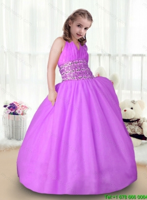 Cheap  Ball Gown Little Girl Pageant Gowns with Beading