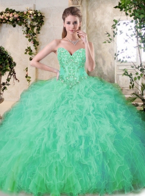 2016 Cheap Ball Gown Quinceanera Dresses with Appliques and Ruffles