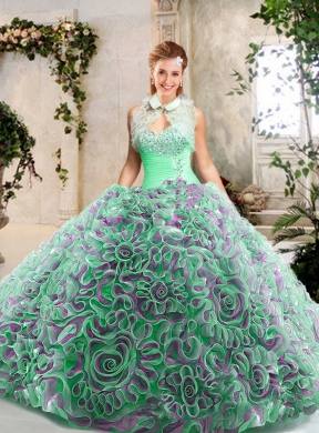 2016 Luxurious Sweetheart Quinceanera Gowns with Brush Train