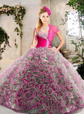 2016 Luxurious Sweetheart Quinceanera Gowns with Brush Train