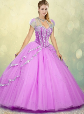 2016 Pretty Sweetheart Beading Quinceanera Dresses for Spring