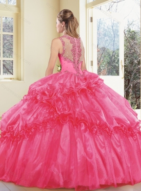 Cheap Straps Beading Quinceanera Dresses with Ruffles