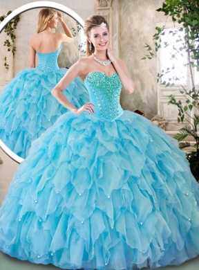 Cheap Sweetheart Beading Quinceanera Dresses for 2016