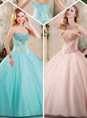 Exquisite Sweetheart Quinceanera Dresses with Beading