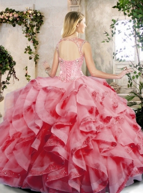 Fashionable Ruffles Quinceanera Dresses with Appliques