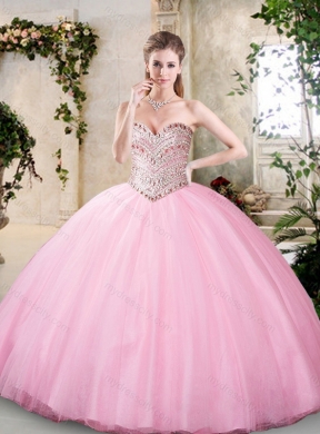 2016 Latest Beading Quinceanera Gowns with Sweetheart