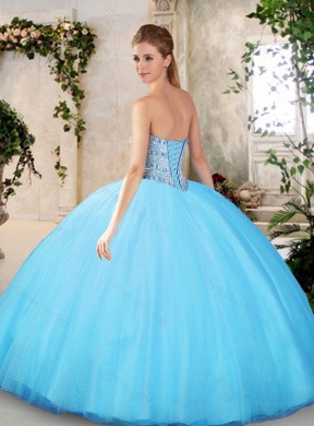 2016 Latest Beading Quinceanera Gowns with Sweetheart