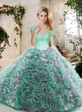 2016 New Style Sweetheart Quinceanera Dresses with Beading and Ruffles