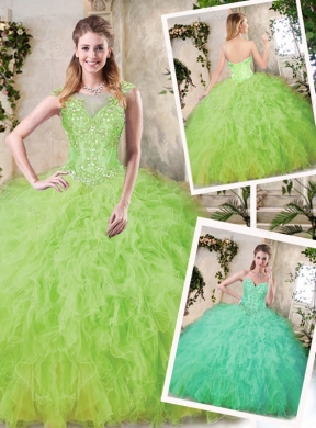 Latest Sweetheart Sweet 16 Dresses with Appliques and Ruffles