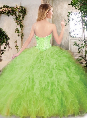 Latest Sweetheart Sweet 16 Dresses with Appliques and Ruffles