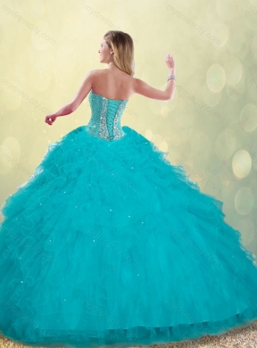 Luxurious Puffy Sweetheart Detachable Quinceanera Dresses with Beading