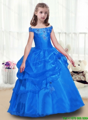 Elegant Off the Shoulder Mini Girls Party Dresses with Beading