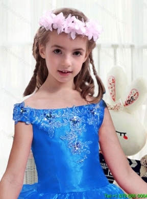 Elegant Off the Shoulder Mini Girls Party Dresses with Beading