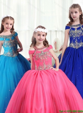 Gorgeous Off the Shoulder Girls Party Dresses with Beading