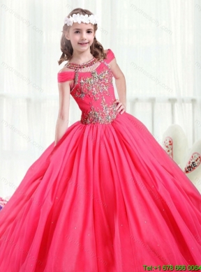 Gorgeous Off the Shoulder Girls Party Dresses with Beading