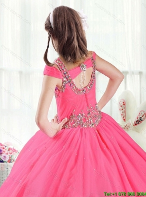 Gorgeous Off the Shoulder Girls Party Dresses with Beading