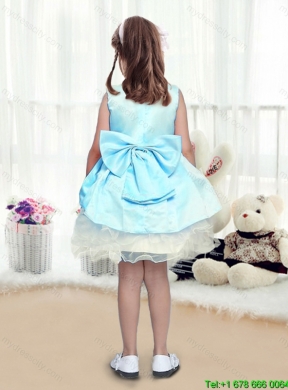 New Arrivals Bateau Beading Flower Girl Party Dresses in White