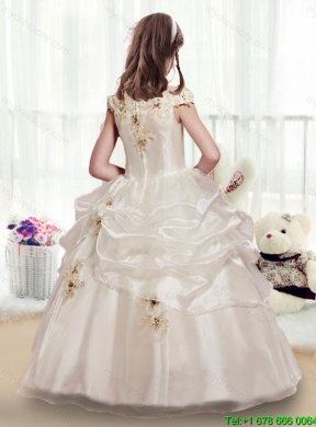 Beautiful Ball Gown Mini Quinceanera Gowns with Beading and Appliques