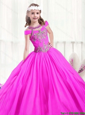 Beautiful Beading Ball Gown Mini Quinceanera Dresses for 2016