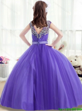 Classical Square Beading Mini Quinceanera Dresses with Cap Sleeves