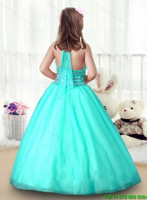 New Style Apple Green Mini Quinceanera Dresses with Beading