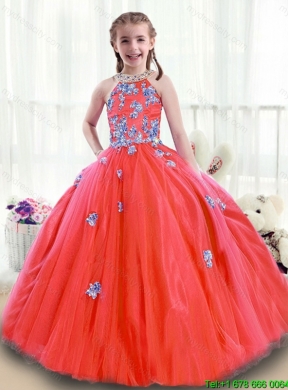 Popular Zipper Up Mini Quinceanera Dresses with High Neck